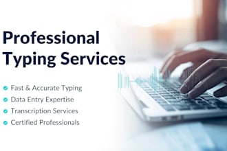 do english typing professionally
