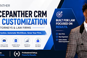 setup and customize practicepanther CRM for attorneys and law firms