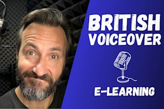 record a british male e learning voiceover