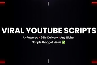 write viral youtube scripts and video descriptions using ai
