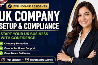 assist with UK company setup and company compliance