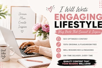 write engaging healthy lifestyle and wellness blog article