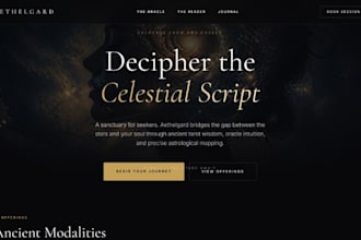 redesign fix squarespace astrologer website tarot website oracle card reader