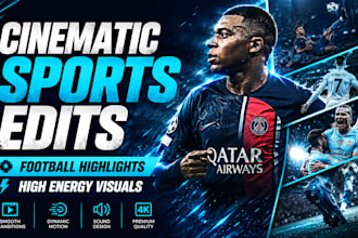 create cinematic sports edits and football highlight videos