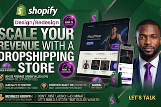 design a custom shopify store, fix bugs, and optimize speed