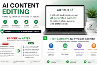 edit and improve content for clarity and readability