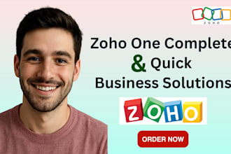 zoho CRM setup zoho one automation zoho inventory zoho books integration