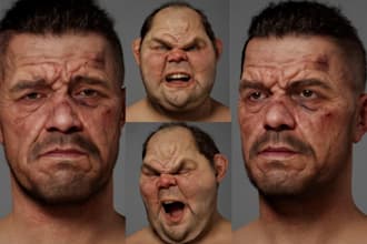 create custom unreal engine daz game character 3d stylized game character model