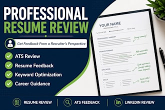 review your resume and provide professional recruiter feedback