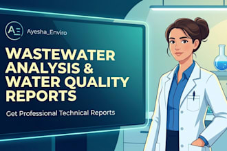 write professional wastewater analysis, water quality reports