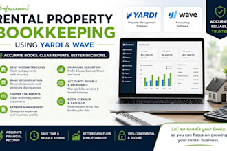 do rental property bookkeeping using yardi and wave