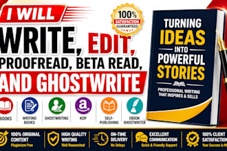 write edit proofread beta read ebook ghost writer book ghost writer amazon kdp