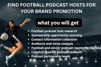 find football podcast hosts for your brand promotion