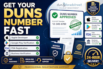 obtain your d u n s number for apple developer, google play, fda and business