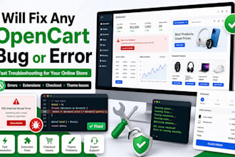 fix any opencart bug or error
