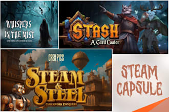 design steam capsule banner steam capsule art game poster steam artwork steam