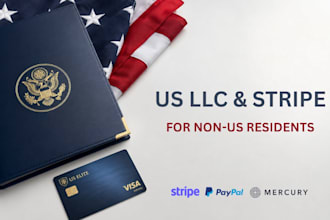 register your US llc, ein, and set up US bank and stripe