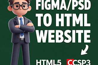 be HTML CSS static website maker or frontend web developer