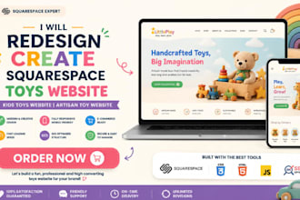 redesign create squarespace toys website kids toys website artisan toy website