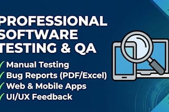 do professional manual software testing and bug reporting