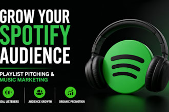 grow your spotify audience with playlist pitching and music marketing
