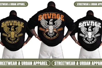 design custom vintage streetwear and hunting tshirts