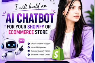build an ai chatbots for your shopify store or ecommerce store
