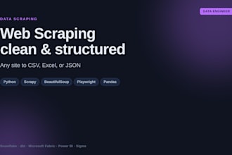 scrape websites and deliver CSV or excel