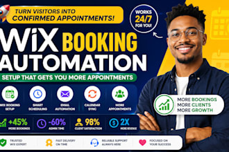 setup wix booking, appointment scheduling, automation and calendar integration