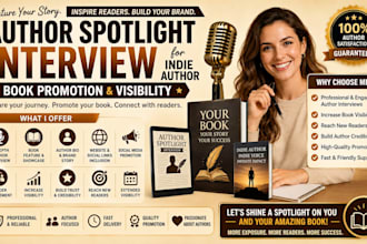 author spotlight interview for indie author book promotion and visibility