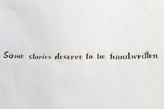 handwrite gothic calligraphy letters and apologies