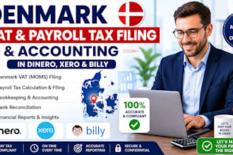 do denmark vat, payroll tax filing and accounting in dinero, xero and billy