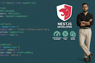 develop robust nestjs backend apis and microservices