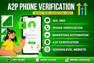 setup a2p phone verification, gohighlevel sms, a2p go highlevel