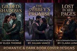 design premium  dark romance book cover fantasy cover novel cover for amazon kdp