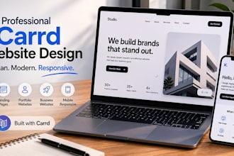 design and redesign carrd landing page carrdco