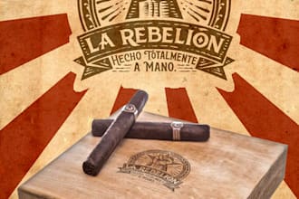 design cigar, bands, labels and box logo