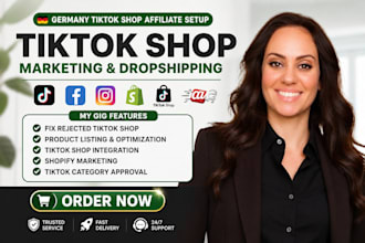 setup tiktok shop tiktok dropshipping to boost shopify sales for germany