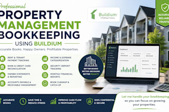 manage property management bookkeeping using buildium