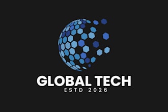 design a modern minimalist tech startup logo and app icon