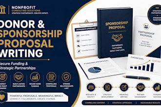write donor and sponsorship proposals for nonprofits