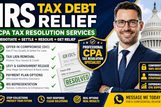 negotiate irs tax debt and prepare offer in compromise solutions