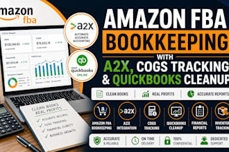 do amazon fba bookkeeping with a2x, cogs tracking and quickbooks cleanup