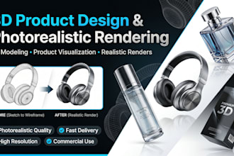 do 3d product design 3d product modeling photorealistic rendering