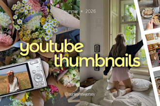 design aesthetic youtube thumbnails and channel banners