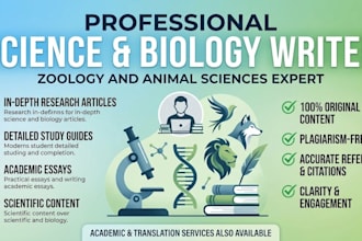 write SEO friendly biology and general science content