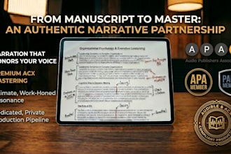 narrate and produce your biography or memoir audiobook