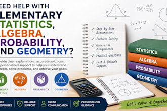 do elementary statistics, probability, calculus and algebra