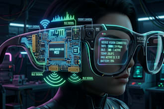 design esp32 smart glasses pcb with wifi and bluetooth