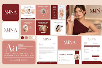 design business logo brand identity and branding kit